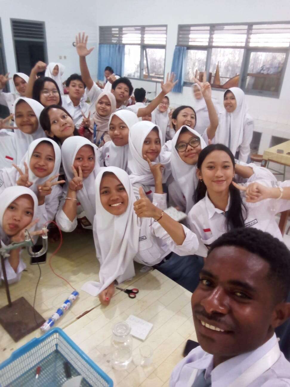 Momen Siswa SMAN 2 Skanto Papua di SMAN 2 Bantul Jogjakarta